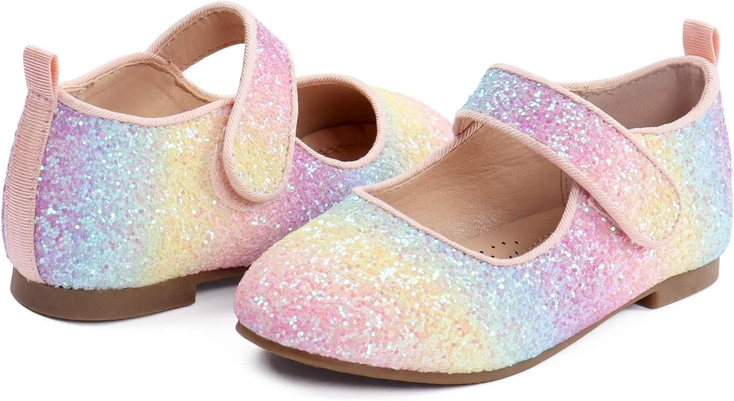 ADAMUMU Girls Dress Up Shoes Sparkly Shoes for Girls Princess Mary Jane School Uniform Dress Shoes in Performance, Prom and Graduation for Toddler/Little/Big Kids