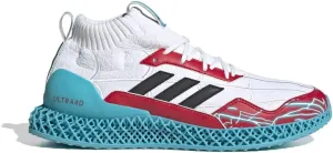 adidas Mens Ultra 4D Mid Evolved Lace Up Sneakers Shoes Casual - White - Size 10.5 M