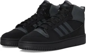 adidas Unisex Break Start Mid Top Winterized Basketball Sneaker, Black/Grey/Black, 11.5 US Men