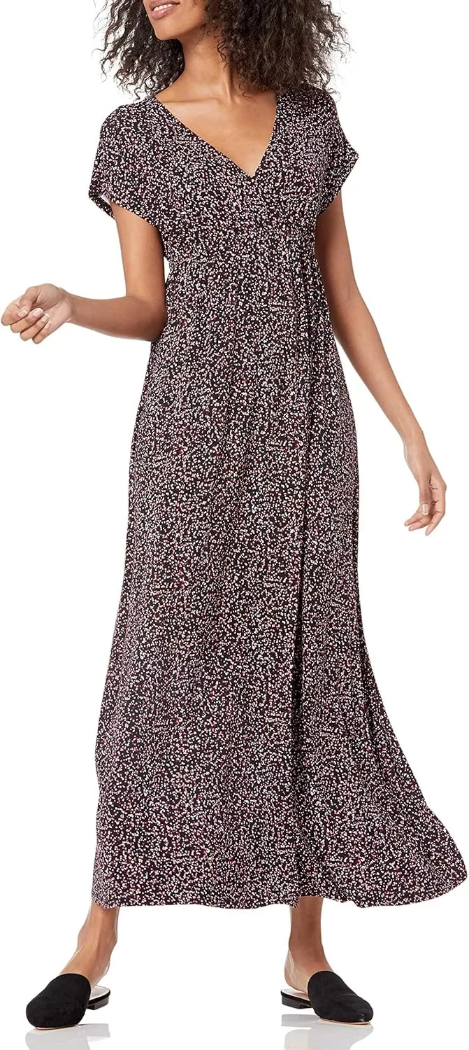 Amazon Essentials Women's Waisted Maxi Dress (Available in Plus Size)