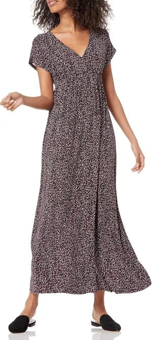 Amazon Essentials Women's Waisted Maxi Dress (Available in Plus Size)