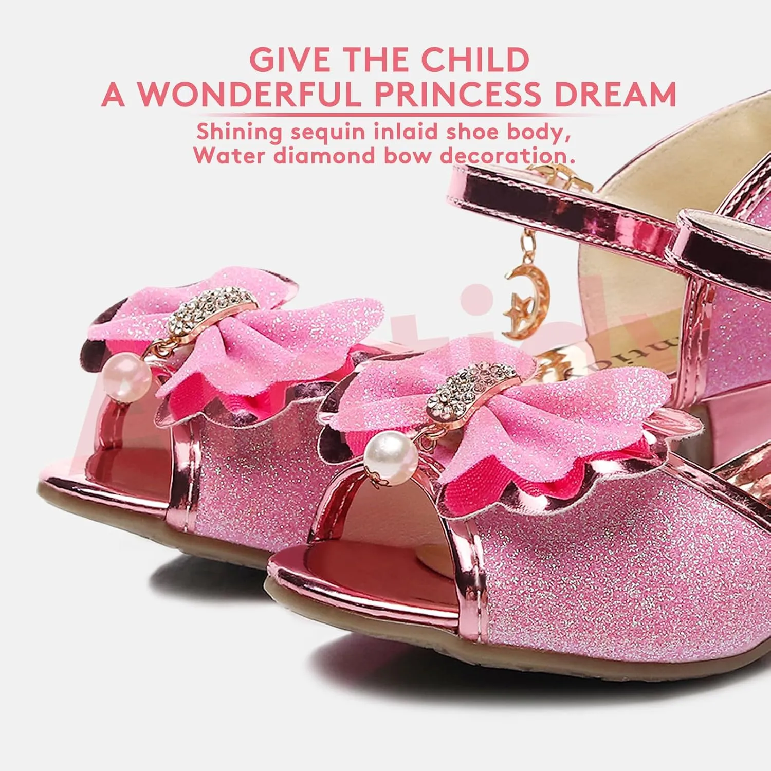 Amtidy Toddler Little Girl Mary Jane Dress Shoes - Ballet Flats for School Party Dress Shoes