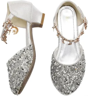 Amtidy Toddler Little Girl Mary Jane Dress Shoes - Ballet Flats for School Party Dress Shoes