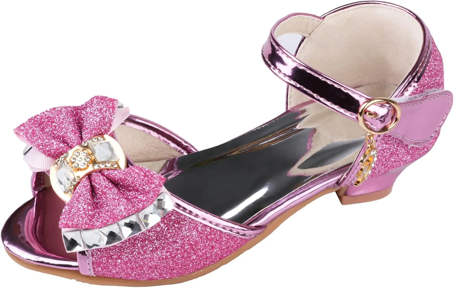 Amtidy Toddler Little Girl Mary Jane Dress Shoes - Ballet Flats for School Party Dress Shoes