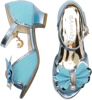 Amtidy Toddler Little Girl Mary Jane Dress Shoes - Ballet Flats for School Party Dress Shoes