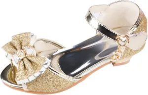 Amtidy Toddler Little Girl Mary Jane Dress Shoes - Ballet Flats for School Party Dress Shoes