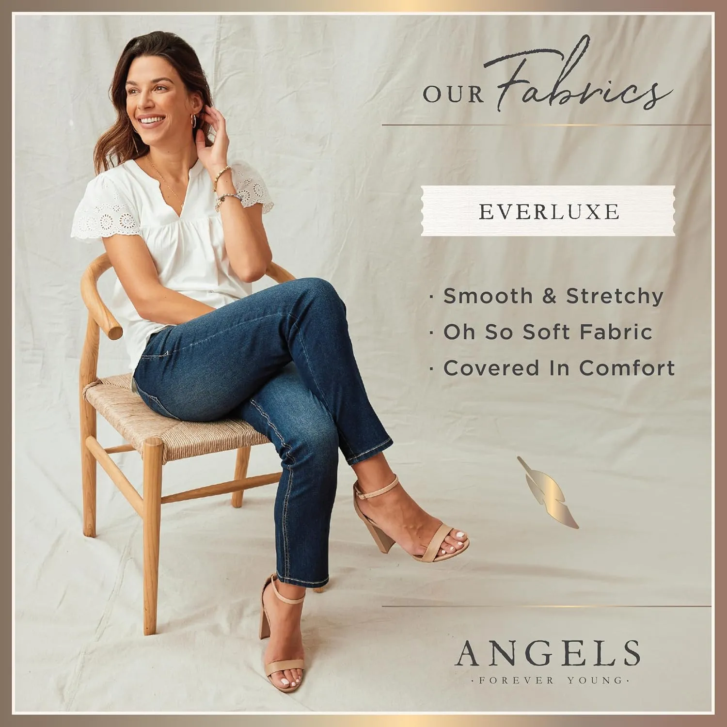 Angels Forever Young Women's Curvy Skinny Jeans
