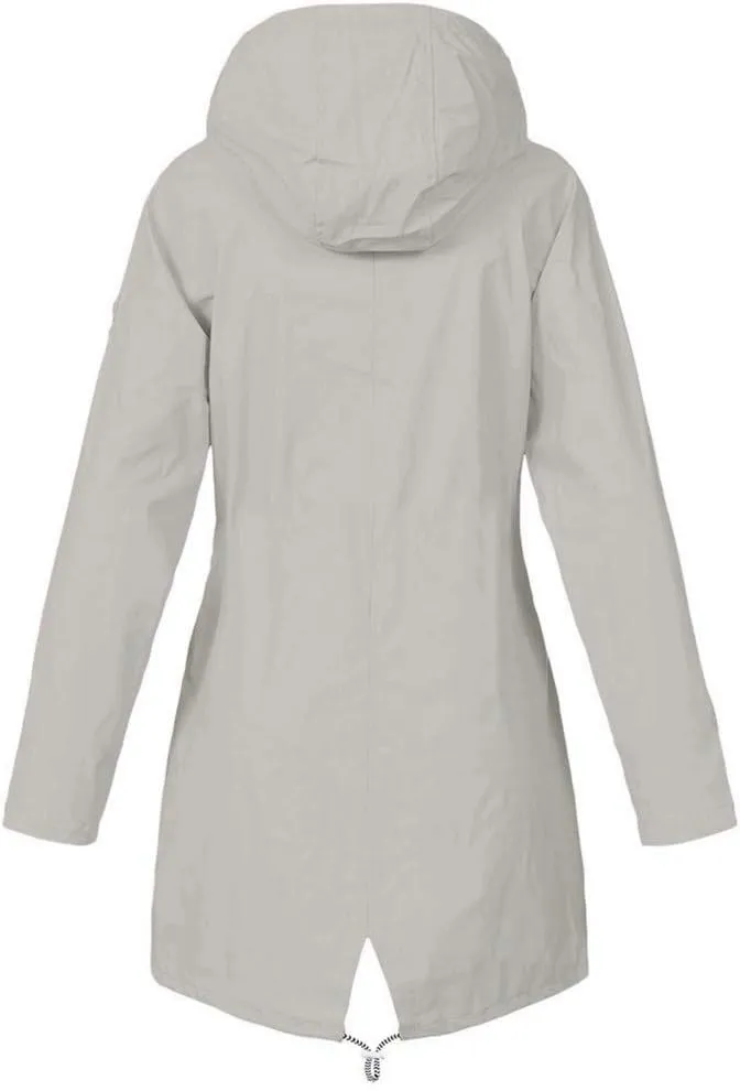 Aniywn Women's Waterproof Raincoat Outdoor Hooded Rain Jacket Windbreaker Lightweight Travel Rain Jacket Coats with Hood