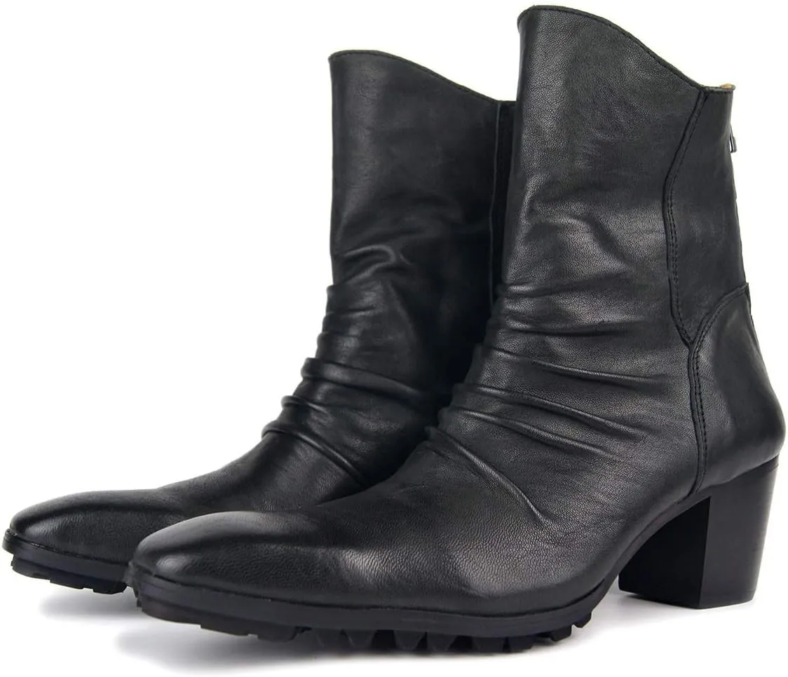 Ankle Boots For Men Show Club For Party Genuine Leather The First Layer Of Cowhide
