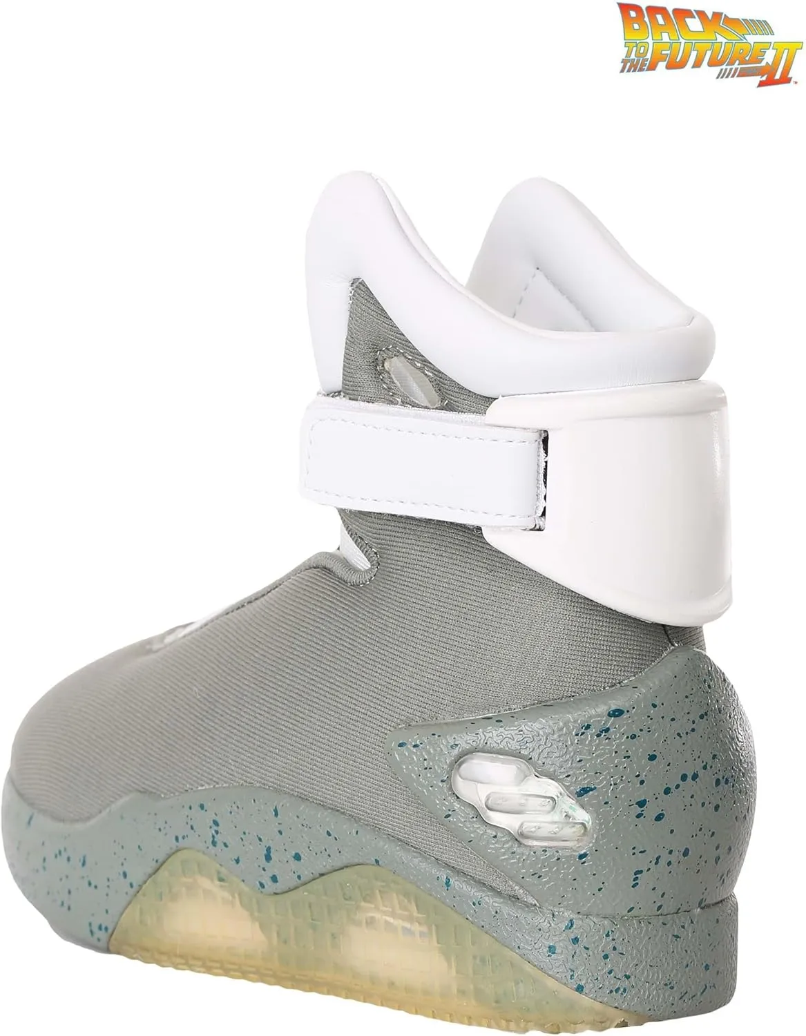 Back to the Future Shoes for Kids - Light Up LED Adjustable Strap Shoes with USB Charger - Movie Cosplay Sneakers