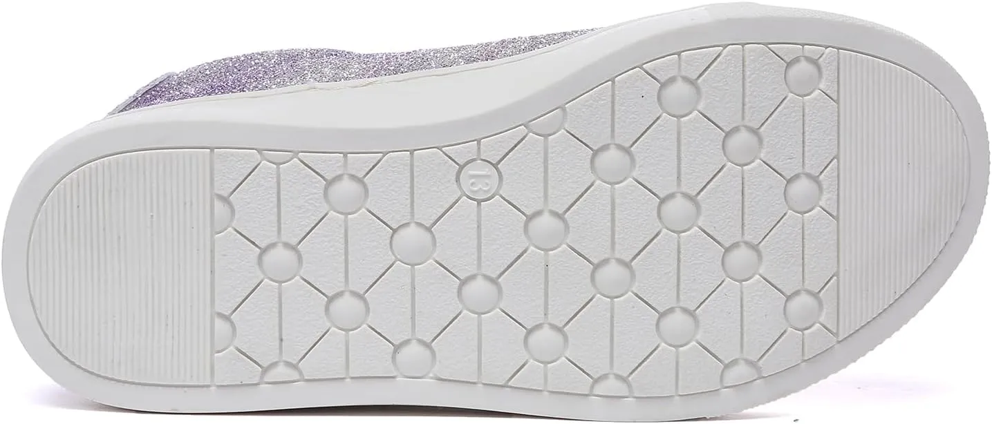 Bernal Girls & Boys Sparkle Glitter Sequin Sneakers Toddler/Little Kid/Big Kid Slip On School Low Top Walking Shoes Show Gift
