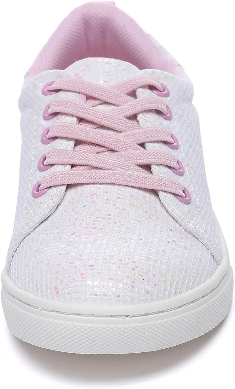 Bernal Girls & Boys Sparkle Glitter Sequin Sneakers Toddler/Little Kid/Big Kid Slip On School Low Top Walking Shoes Show Gift