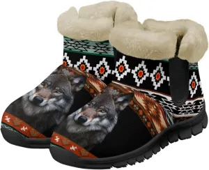 Binienty Snow Boots for Women Anti-Slip Fur Fleece Lined Ankle Boot Winter Boots Outdoor