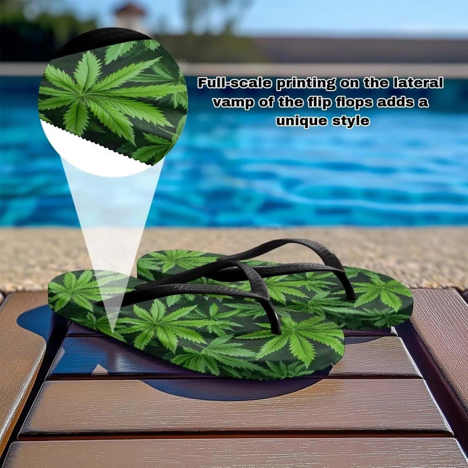 Binienty Women Flip Flops Fashion Slide Sandals Non Slip Summer Slippers Bathroom Shower Shoes US 5-9