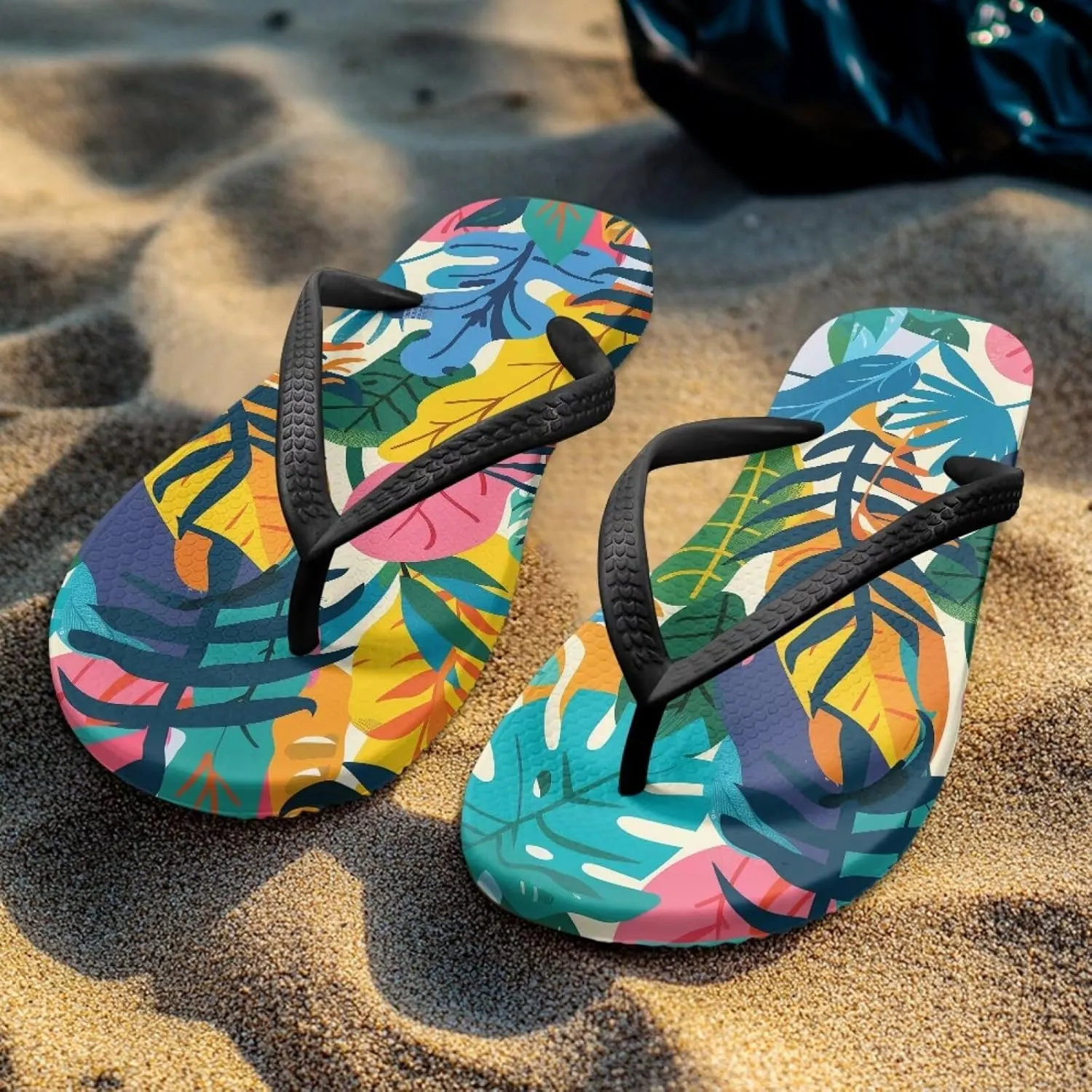 Binienty Women Flip Flops Fashion Slide Sandals Non Slip Summer Slippers Bathroom Shower Shoes US 5-9
