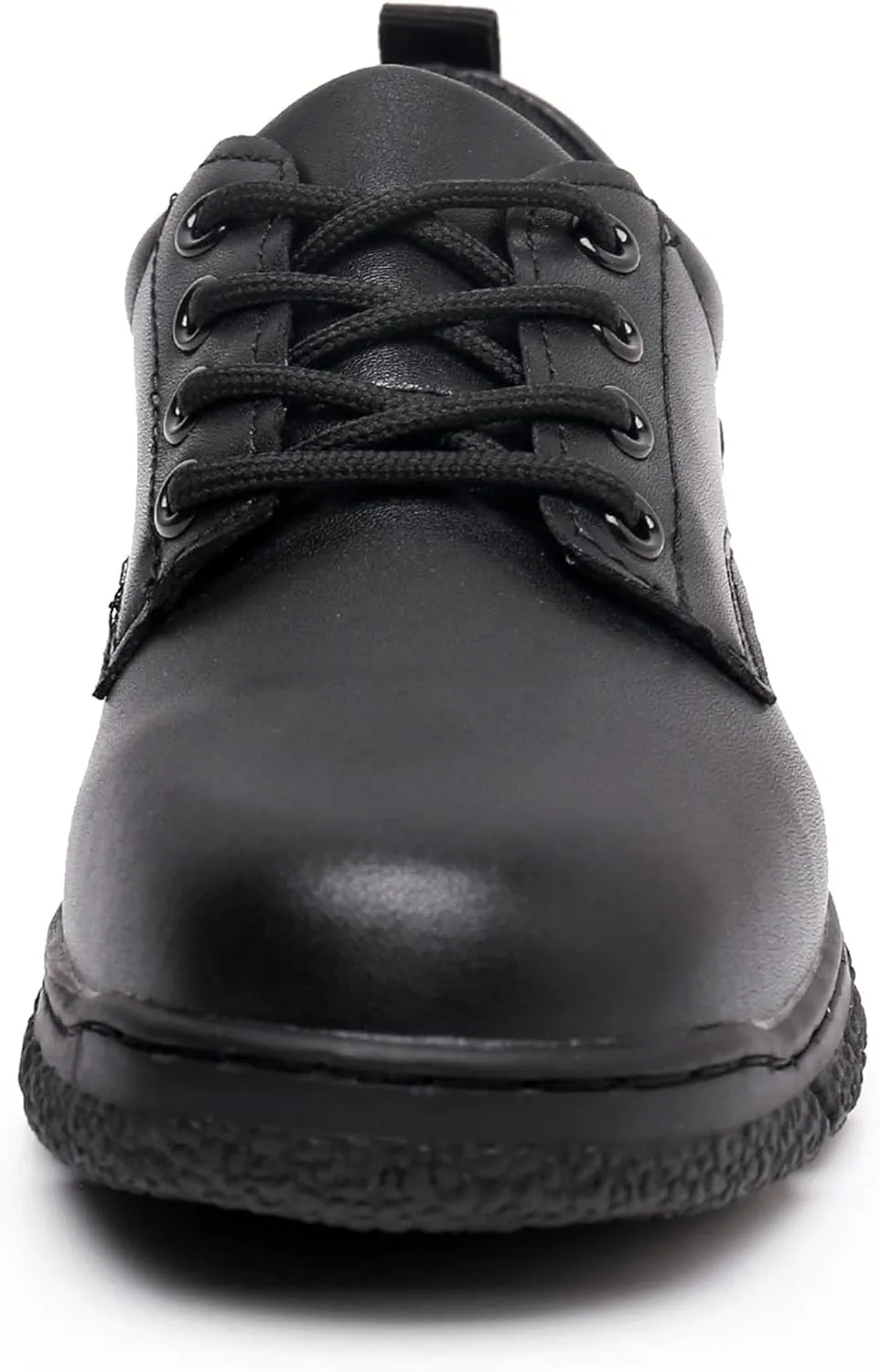 Blikcom Boys Kids School Uniform Shoes Adjustable Laces Formal Oxford Dress Shoes Loafers