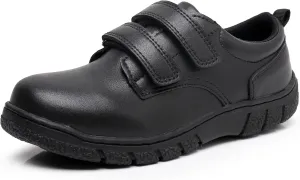 Blikcom Boys Kids School Uniform Shoes Adjustable Laces Formal Oxford Dress Shoes Loafers