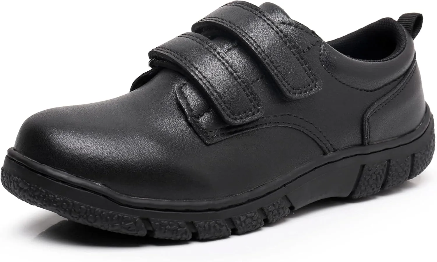 Blikcom Boys Kids School Uniform Shoes Adjustable Laces Formal Oxford Dress Shoes Loafers