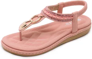 Bohemian Glitter Summer Flat Sandals Prime Thongs Flip Flop Shoes