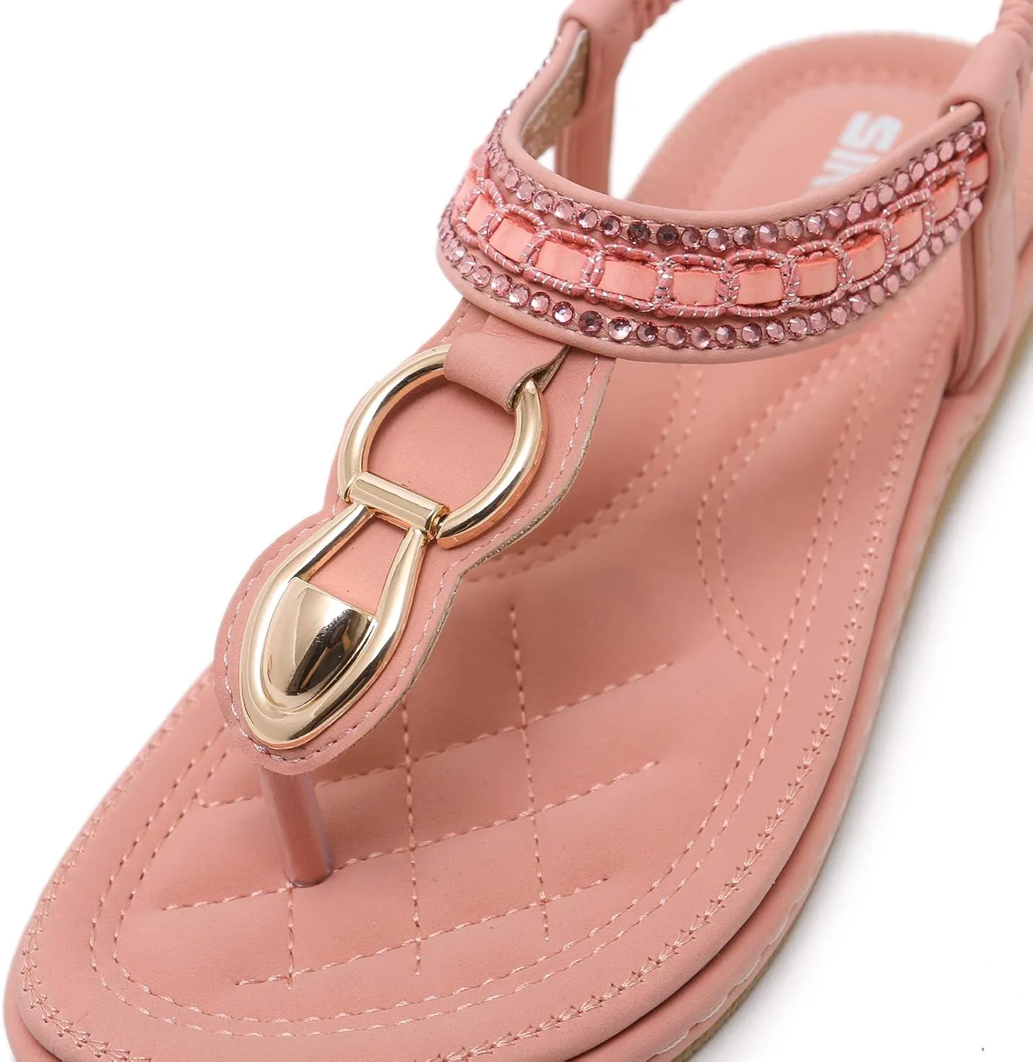 Bohemian Glitter Summer Flat Sandals Prime Thongs Flip Flop Shoes