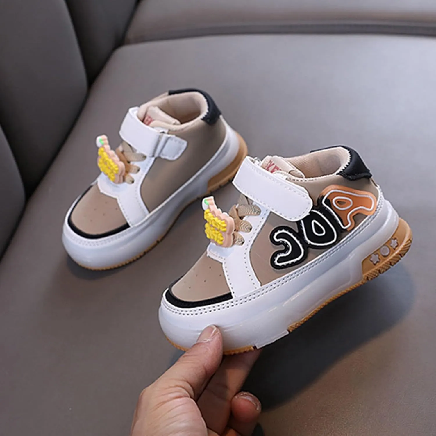 Boys Girls Light Up LED Light Sneakers Baby Infant Walking Sports Athletic Toddler Newborn Girl Basketball Shoes
