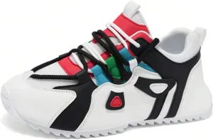 Breathable Mesh Y2K Patchwork Lightweight Comfortable Shoes for Women Casual Walking Style for Daily Streetwear with Soft Sole and Retro Aesthetic Design