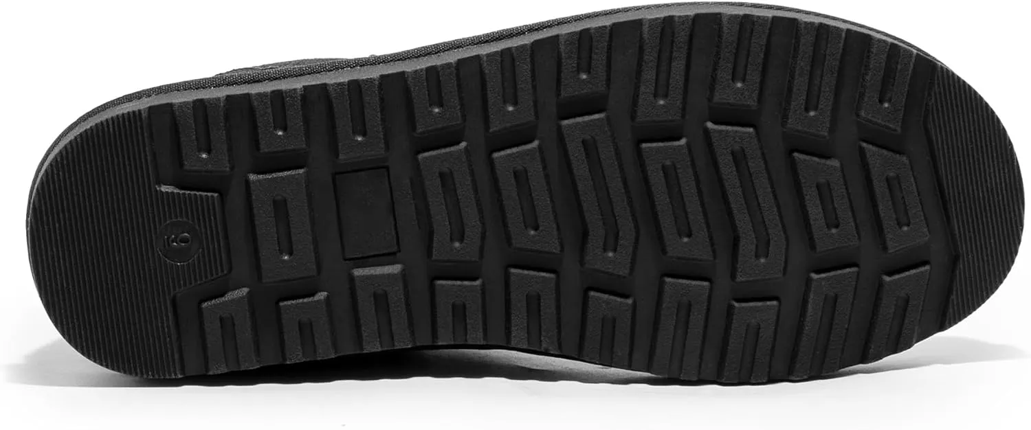 Bruno Marc Men's Winter Snow Boots FuzzyGo Rugged Suede Leather Cold Weather Warm Chelsea Outdoor Boots
