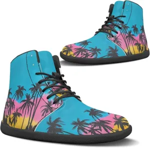 chaqlin Tropical High Top Barefoot Shoes Workout Shoes Zero Drop Walking Shoes