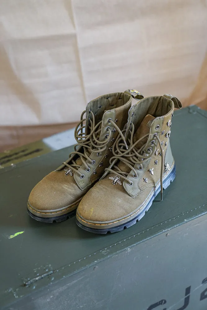 'Chrome Courage' Dr Martens Utility Boots