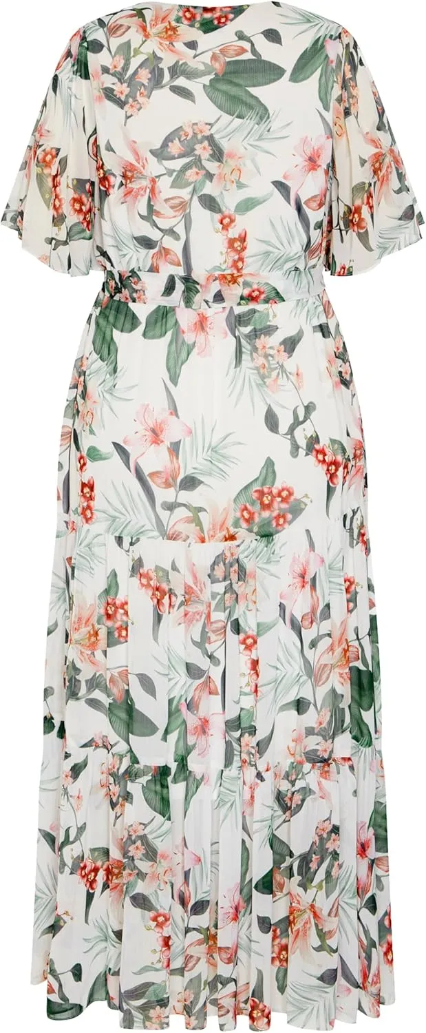 City Chic Women's Citychic Plus Size Maxi Penny PRT