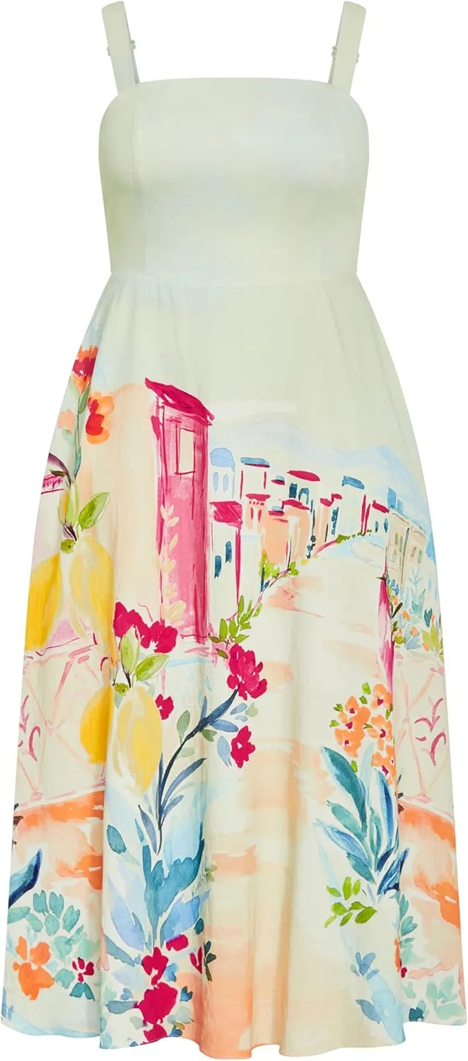 City Chic Women's Plus Size Maxi Dress - Sorrento Print