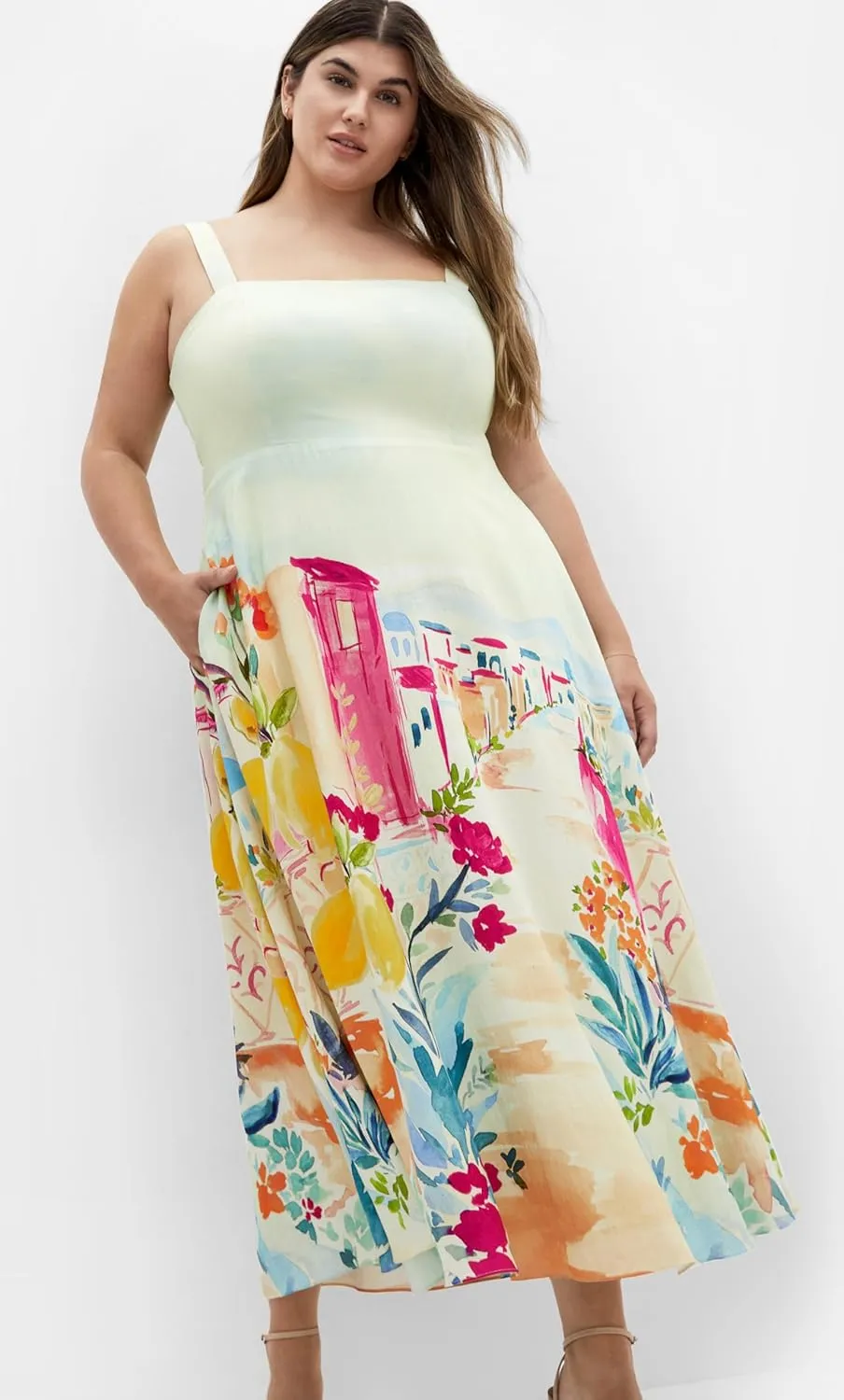 City Chic Women's Plus Size Maxi Dress - Sorrento Print