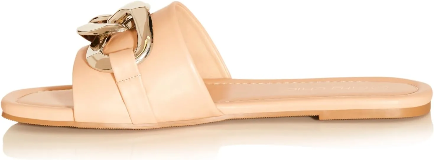City Chic Women's Wide Fit Faith Slide