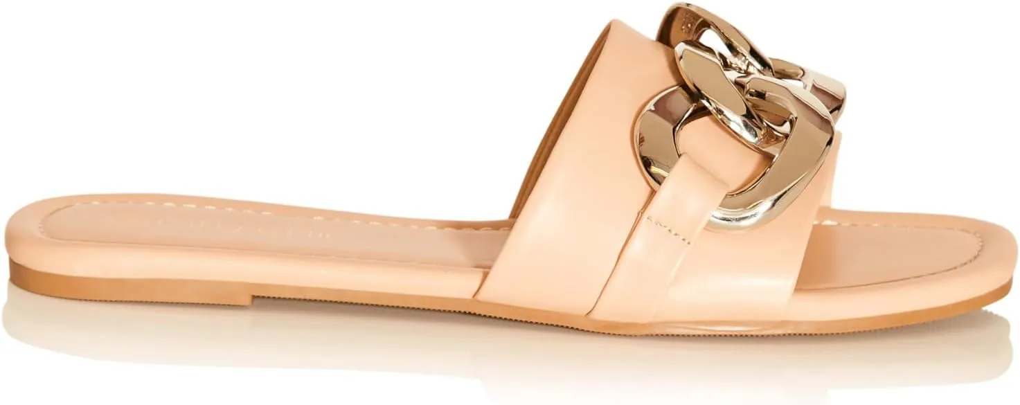 City Chic Women's Wide Fit Faith Slide