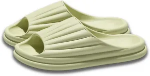 Cloud Slides for Women Men Shell Pillow Slippers Non-Slip Bath Shower Platform Foam Sandals for Indoor Outdoor House