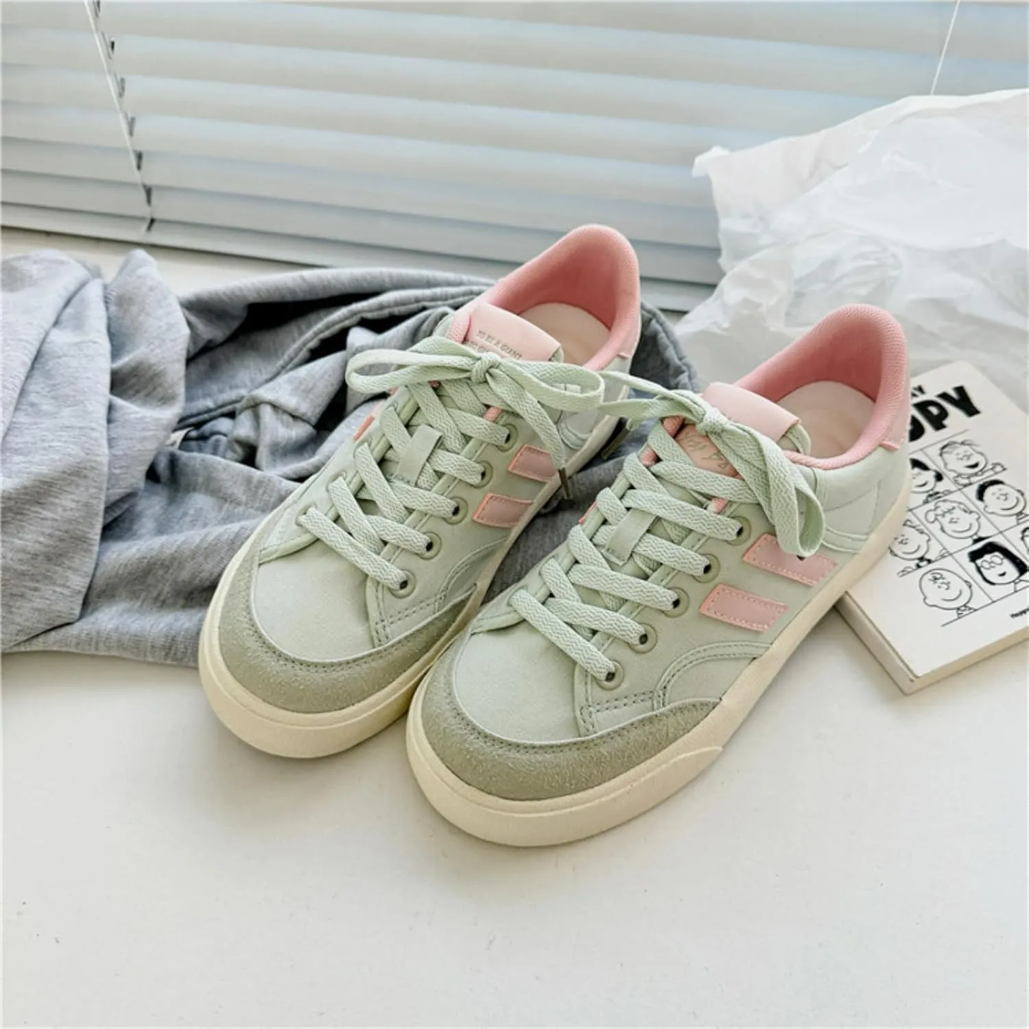Cute Bowknot Star Cat Fish Chunky Platform Sneakers Women Y2K Aesthetic 1.2" Height Increase Casual Outfit Cute Walking Shoes