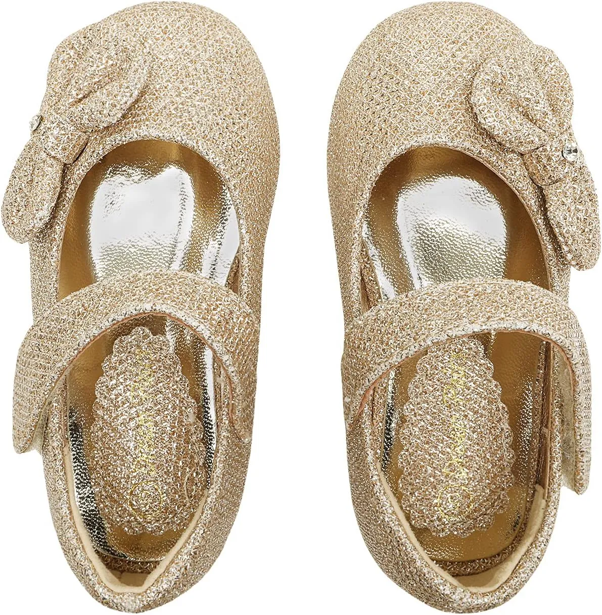 DREAM PAIRS Toddler Girls Dress Shoes Mary Jane Flats, Girls School Uniform Flats Bow Ballerina Shoes