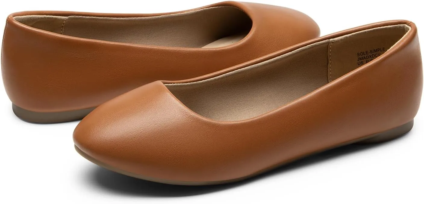 DREAM PAIRS Women's Sole-Simple Ballerina Walking Flats Shoes