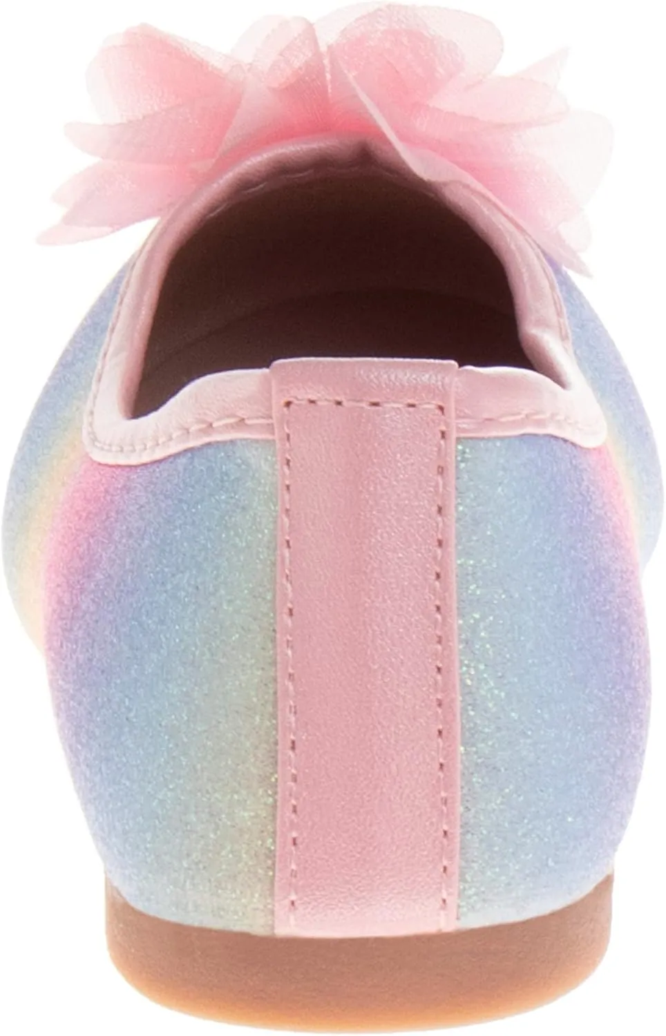 Dress Casual Ballerina Flats-Bow Charms Studs Straps