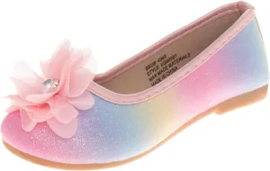 Dress Casual Ballerina Flats-Bow Charms Studs Straps