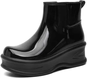 Durable Women's Rain Shoes Thick Sole Footwear Rainy Days Perfect Outdoor Activities Stylish and Rain Boots with Dogs