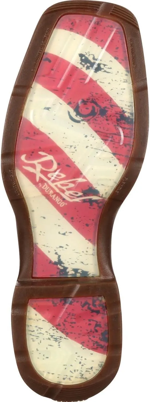 Durango Men's Patriotic Pull-On Western Flag Boots Brown