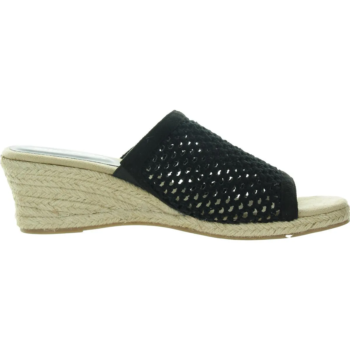 Easy Street Womens Jubilee Padded Insole Faux Suede Espadrilles