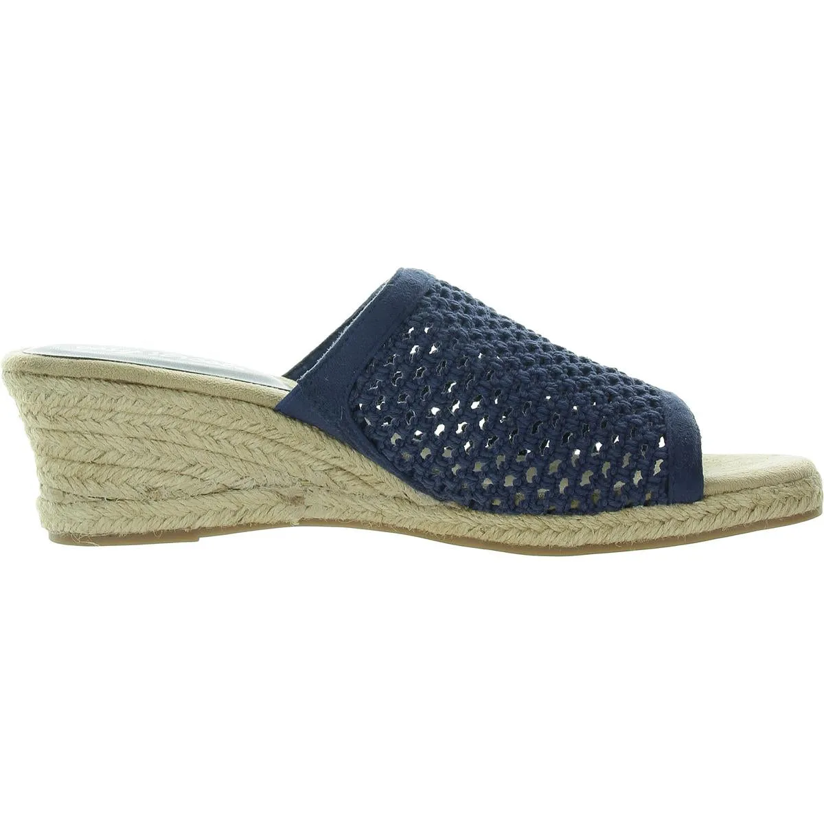 Easy Street Womens Jubilee Woven Faux Suede Espadrilles