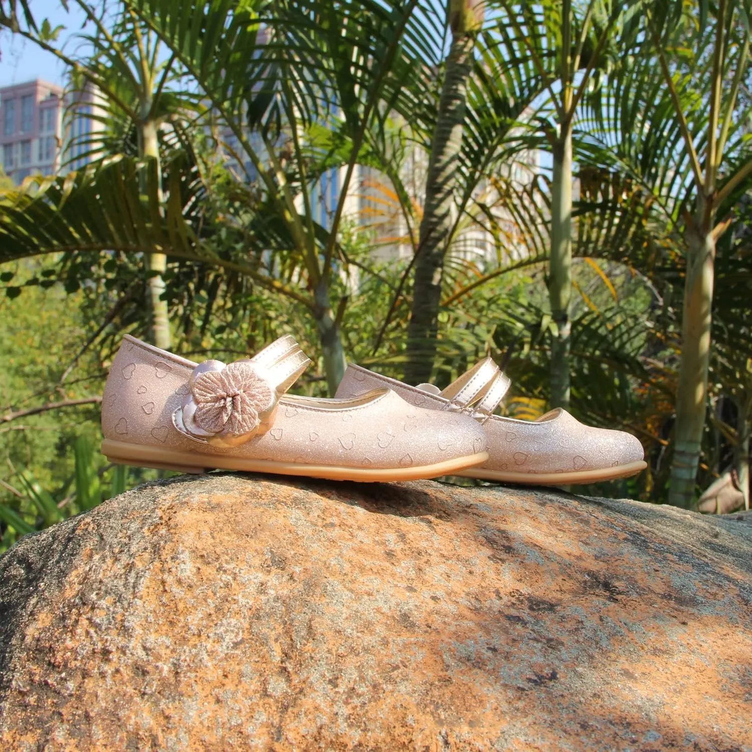 EIGHT KM Toddler Girls Dress Shoes – Girls Mary Jane Shoes | Mary Jane Flats - Ballet Flats – Party, Flower Girl, Wedding Dress Shoes for Girls – Comfortable & Non-Slip Design for Ages up to 7
