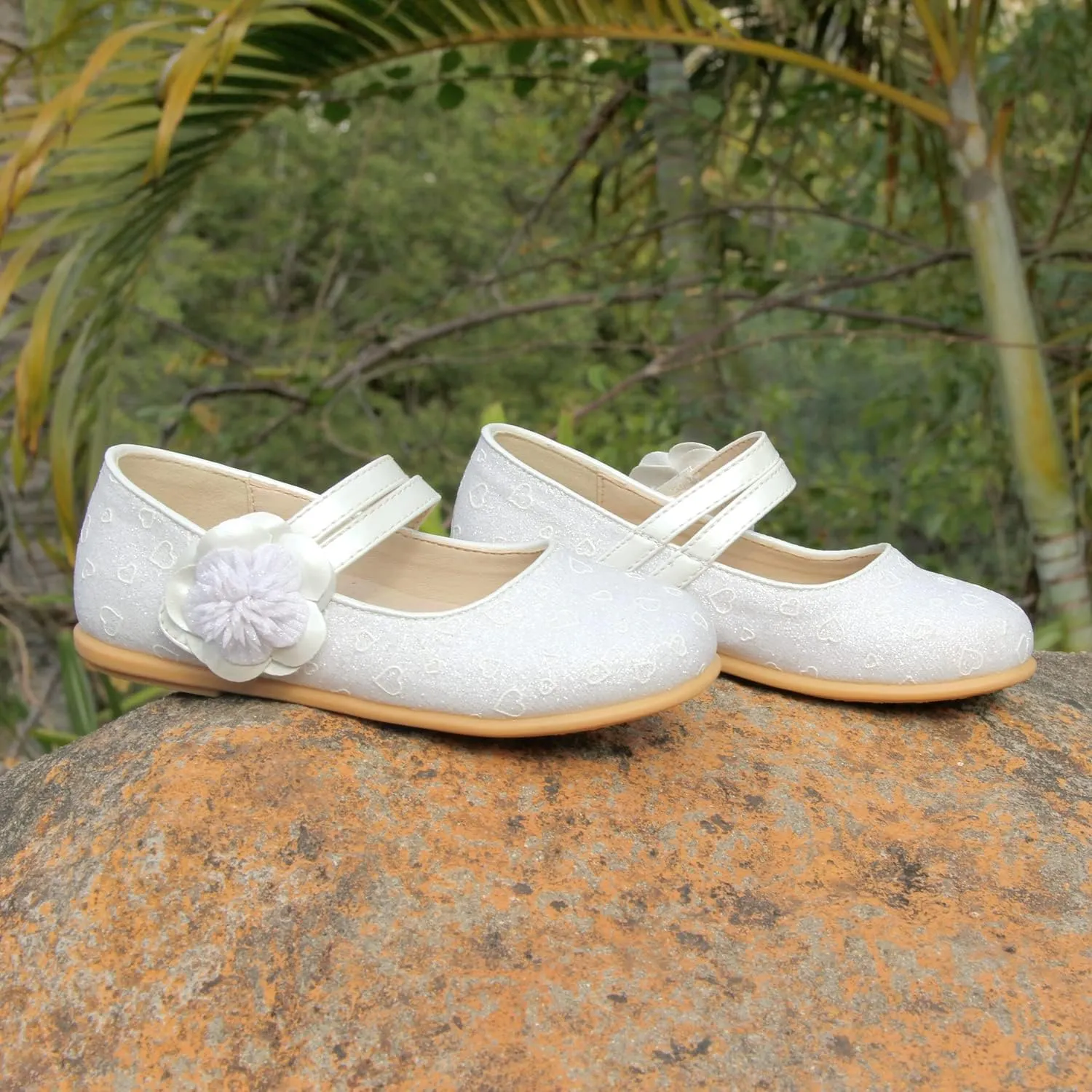 EIGHT KM Toddler Girls Dress Shoes – Girls Mary Jane Shoes | Mary Jane Flats - Ballet Flats – Party, Flower Girl, Wedding Dress Shoes for Girls – Comfortable & Non-Slip Design for Ages up to 7