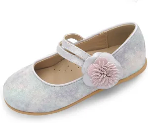EIGHT KM Toddler Girls Dress Shoes – Girls Mary Jane Shoes | Mary Jane Flats - Ballet Flats – Party, Flower Girl, Wedding Dress Shoes for Girls – Comfortable & Non-Slip Design for Ages up to 7