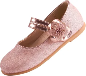 EIGHT KM Toddler Girls Dress Shoes – Girls Mary Jane Shoes | Mary Jane Flats - Ballet Flats – Party, Flower Girl, Wedding Dress Shoes for Girls – Comfortable & Non-Slip Design for Ages up to 7