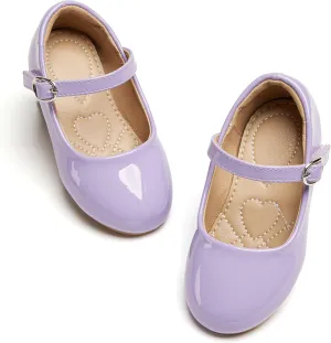 ESTINE Toddler/Little Kid Girls Dress Mary Jane Flats Flowers Fashion Princess Ballet Shoes