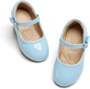 ESTINE Toddler/Little Kid Girls Dress Mary Jane Flats Flowers Fashion Princess Ballet Shoes